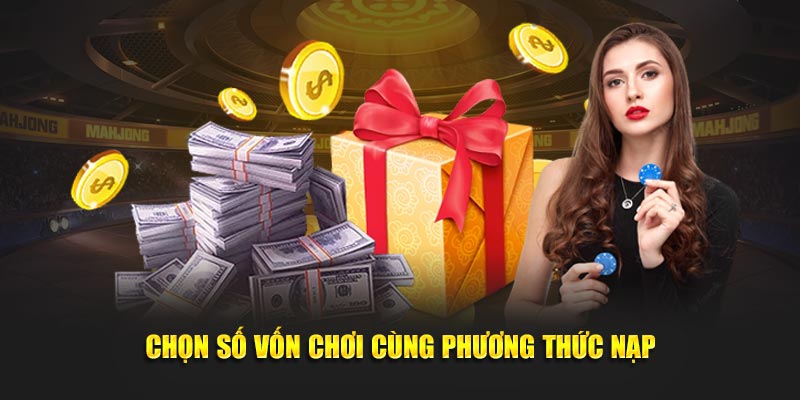 Chọn số tiền muốn gửi và phương thức thanh toán phù hợp
