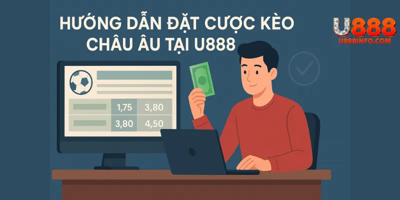 Hướng dẫn đặt cược kèo Châu Âu tại U888